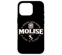 Coordenadas de Etiqueta Molise Italy 2C Carcasa para iPhone 16 Pro