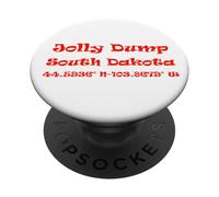 Coordenadas de Jolly Dump South Dakota PopSockets PopGrip Adhesivo