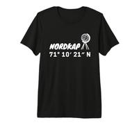 Coordenadas del Cabo Norte Camiseta Premium