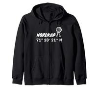 Coordenadas del Cabo Norte Sudadera con Capucha