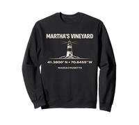 Coordenadas del Faro de Marthas Vineyard Massachusetts Sudadera