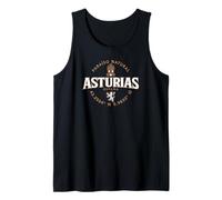 Coordenadas Etiqueta Asturias España 2C Camiseta sin Mangas