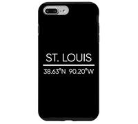 Coordenadas GPS de la ciudad de San Luis Missouri Saint Louisan Local Carcasa para iPhone 7 Plus/8 Plus