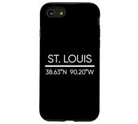 Coordenadas GPS de la ciudad de San Luis Missouri Saint Louisan Local Carcasa para iPhone SE (2020) / 7 / 8