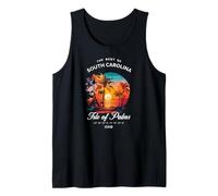 Coordenadas GPS Isle of Palms SC Sunset South Carolina Best Camiseta sin Mangas