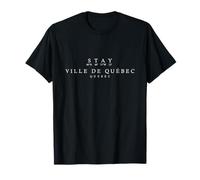 Coordenadas Stay Ville de Quebec - Canada Souvenir Camiseta