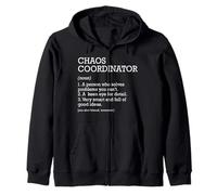 Coordinador del Caos Definición de Trabajo Coordinador del Caos Divertido Sudadera con Capucha