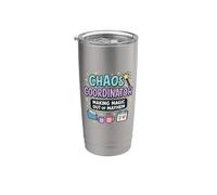 Coordinador del caos - Magia entre el desorden Vaso térmico de acero inoxidable de doble pared