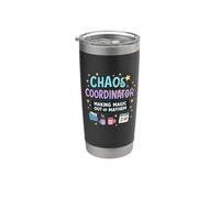Coordinador del caos - Magia entre el desorden Vaso térmico de acero inoxidable de doble pared