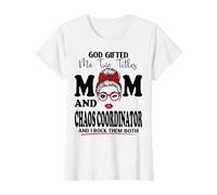Coordinadora de Mamá y Drama Día de la Madre Doble Bendición Camiseta
