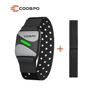 COOSPO Frecuencia Cardíaca Bluetooth 5.0 Ant+ Sensor óptico de Pulsómetro Brazo para Wahoo Garmin Zwift Strava Rouvy Trainerroad BLANCO