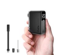 COOSPO X1 Mini Bomba para Bicicleta con Medidor, Bomba Eléctrica Compacta 120 PSI, Auto Stop, Válvula Presta y Schrader, para E-Bike, Mountain Bike, City Bike