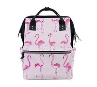 Coosun flamants roses Rose Sac à langer Sac à dos, DE Grande capacité Muti-function Sac à dos de voyage