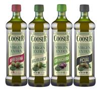 Coosur - Pack Aceites Oliva Virgen Extra Monovarietales. Variedad Cornicabra, Picual, Hojiblanca y Arbequina. 4 Botellas de 1 Litro.