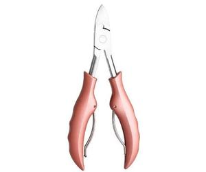 COOVS Cortaúñas Cortadores de uñas para los pies, antisalpicaduras, corrección de paroniquia encarnada, pedicura, tijeras de piel muerta, herramientas de manicura (color: ABS rosado)
