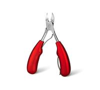 COOVS Cortauñas de acero inoxidable para paroniquia, removedor de piel muerta, cortaúñas, herramienta de pedicura, tijeras de uñas encarnadas (color: rojo)