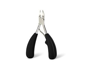 COOVS Cortauñas de acero inoxidable para paroniquia, removedor de piel muerta, cortaúñas, herramienta de pedicura, tijeras de uñas encarnadas (color: Preto)