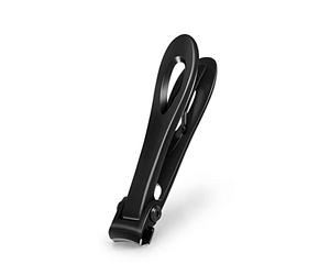 COOVS Cortaúñas para uñas gruesas, apertura de mandíbula ancha, cortador de uñas de acero inoxidable, extra grande, herramienta de manicura (color: negro pequeño)