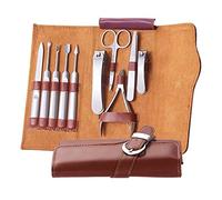 COOVS Juego de 16 cortaúñas profesionales de acero inoxidable para manicura y pedicura para regalo, 10 piezas (color: 10 piezas plateadas)