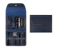 COOVS Juego de 4-16 cortadores de uñas de acero inoxidable con bolsa plegable, kit de cortador de manicura, tijeras, herramientas de belleza de maquillaje (color: amarillo)