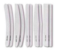 COOVS Juego de bloques de lijado de doble cara para limar de uñas, bloques de lijado de uñas, papel de lija para pulir, limas de uñas para esmalte de gel UV (color: 10 piezas-mezcla)