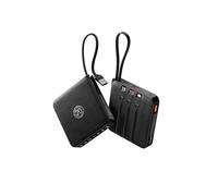 Coowisty Banco de energía con 4 cables integrados, USB C de 22.5 W, batería de carga rápida, cargador portátil de batería de bolsillo de 20000 mAh con pantalla LED, batería externa compatible con