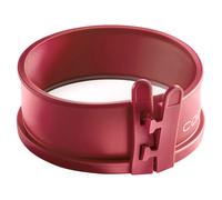 COOX® Molde de silicona con base de vidrio Ø 12 x 5 cm (rojo oscuro)