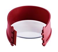 COOX® Molde de silicona con base de vidrio Ø 18 x 7 cm (rojo oscuro)