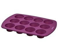 COOX Molde de silicona para 12 magdalenas (Lila)