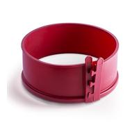 coox Molde desmontable con base de porcelana de 18 cm en rojo, hornear perfectamente y servir y cortar directamente en la placa de porcelana