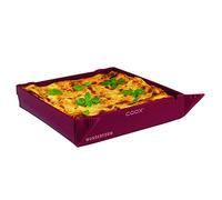 coox WUNDERFORM Basic MQ en rojo oscuro, el primer molde plegable para hornear y horno que ahorra espacio, hecho de silicona sin BPA