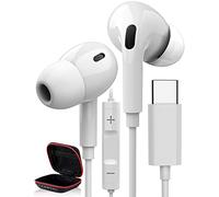 COOYA Auriculares USB C tipo C con cable para Samsung S25 Ultra S24 S23 A16 S22 A56 Flip 7 DAC HiFi estéreo con micrófono para iPhone 17, 16, Pro Max, 15, iPad Air Pixel 10, 9, 8 para OnePlus 13
