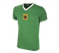 Copa Football - Camiseta de Visitante - Hombre - Alemania Años 70 - Retro - Manga Corta - Verde - 100% algodón - Talla L