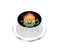 Copa ardiente para Amantes de Las Bebidas de Invierno PopSockets PopGrip para MagSafe