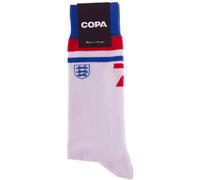 COPA - Calcetines (1 Par) Inglaterra1980 Retro (Talla única 40-46), Unisex, White