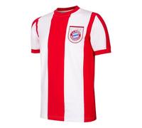 Copa Football - Camiseta de Fútbol - Hombre - FC Bayern Múnich 1971/72 - Retro - Manga Corta - Rojo/Blanco - 100% algodón - Talla S