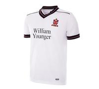 Copa - Camiseta de Fútbol - Hombre - Fulham FC 1984/85 - Retro - Manga Corta - Blanco - 100% poliéster - Talla XL