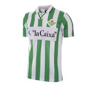 Copa Football - Camiseta de Fútbol - Hombre - Real Betis 1995 Gordillo - Retro - Manga Corta - Verde/Blanco - 100% poliéster - Talla S