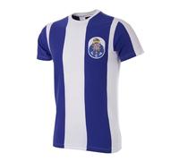 COPA Camiseta Retro de Cuello Redondo para Hombre FC Porto, Hombre, Camiseta de Cuello Redondo Retro, 6743, Blanc y Azul, M