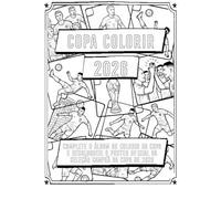 Copa Colorir 2026: Álbum de colorir da Copa do mundo de futebol 2026