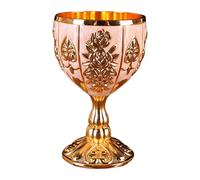 Copa Copa | Elegante taza de proxeneta con patrón floral en relieve retro de aleación de zinc de 30 ml, adornos retro para bodas en bares de casa, copa regalo, pequeña taza de vino para b