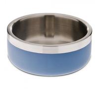 Copa de acero inoxidable de doble pared mate para perros - Ferribiella - Tamaño: Pequeño | Color del Producto: Azul