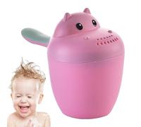 Copa De Baño Para Bebés | Hippopotamus Shampoo Enjuague Para Niños | Lindo Cubo De Enjuague Para Bebés Con Mango | Taza De Baño Sin Lágrimas Para Proteger Los Ojos Durante El Lavado De Cabello | Acces