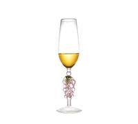 Copa de champán Copa de champán de Cristal, Copa de UVA con pie Alto, Juego de 1, Capacidad de 8,42 oz for Parejas Que salen en Navidad Copa Flauta
