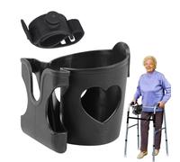 Copa de cochecitos y Soporte para teléfono - Copa de con Cartera - para Caminar, Montaje en Botella Scooter, rotación de 360 Grados para Walker Silla de Ruedas y más