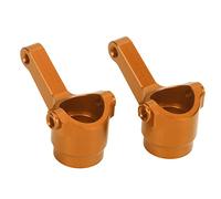 Copa de Dirección de Aleación de Aluminio de Metal de Zaweliyo 2pcs, Accesorios de Piezas de Actualización para LC Racing PTG - 2 1/10 RC Car (Oro)