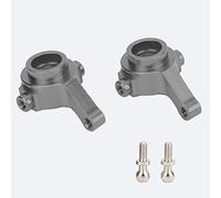 Copa de dirección RC Coche Aleación de Aluminio Piezas de Repuesto Premium Ajuste Izquierdo Derecho WL A959 A979 A969 Escala 1/18 Accesorio de Metal Duradero Color Plateado (Gris)