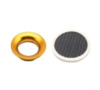 Copa de filtro de aire de malla resistente para carburador PWK30 de 34 mm para mejorar la limpieza del aire y el rendimiento del motor (50 mm dorado)