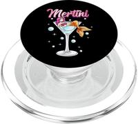 Copa de Martini con Sirena Pun Mertini Barmender Drink PopSockets PopGrip para MagSafe