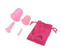 Copa de Masaje Corporal con Ventosa, Ventosas de Silicona de Color Copa Anticelulítica de Silicona de Color Ventosas Finas de Silicona Eficientes para Todos contra la Celulitis para el Hogar(Rosado)